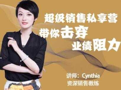 有料识堂Cynthia《超级销售私享营》带你击穿业绩阻力，提升销售业绩-课程网