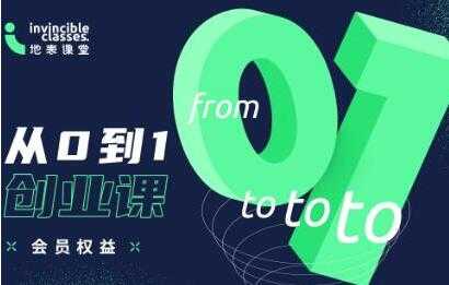 地表课堂《从0到1创业课》培训课程，专业创业团队内部资讯分享 - 中创网-中创网