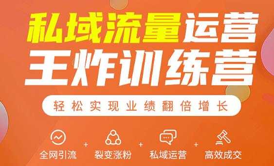 图片[1]-私域流量运营王炸训练营：全网引流+裂变涨粉+私域运营+高效成交 - 中创网-中创网