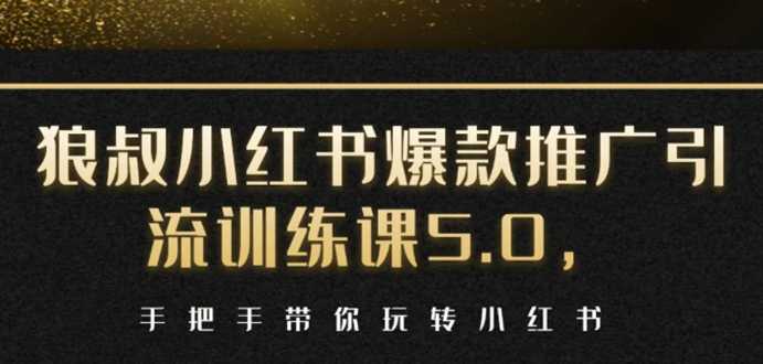 小红书爆款推广引流训练课5.0，手把手带你玩转小红书（17节实操视频+话术） - 中创网-中创网