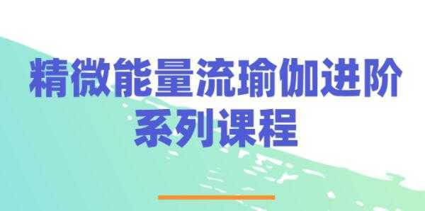 精微能量《流瑜伽》视频教程，练习进阶培训课程 - 中创网-中创网