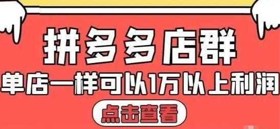 图片[1]-大凯电商《拼多多店群运营》单店一样可以产出1万5以上利润 - 中创网-中创网
