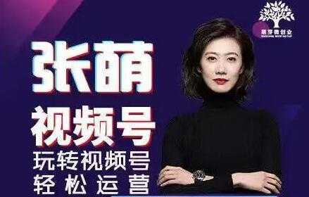 图片[1]-张萌 视频号实战训练营培训课程，轻松玩转视频号运营 - 中创网-中创网