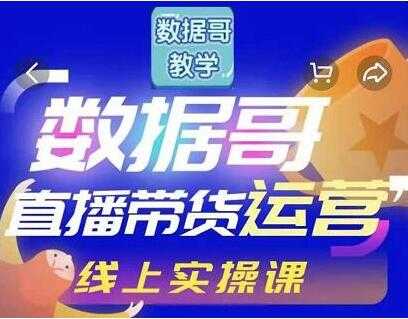 数据哥《抖音直播带货运营》线上进阶培训课程视频 - 中创网-中创网