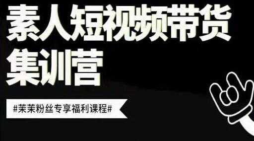 图片[1]-夜草与千里马《素人短视频带货集训营》培训课程视频 - 中创网-中创网