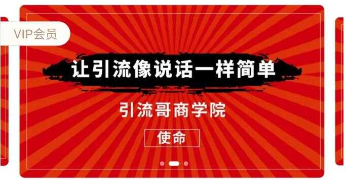 引流哥商学院8期：豆瓣、闲鱼、百度霸屏、微博引流转化的终极法门（价值798元） - 中创网-中创网
