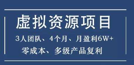 暴疯团队虚拟资源项目，3人团队，4个月，月盈利6W+，高客单价、多产品复利 - 中创网-中创网