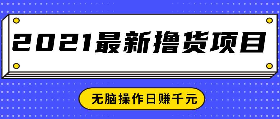 2021最新撸货项目，一部手机即可实现无脑操作轻松日赚千元 - 中创网-中创网