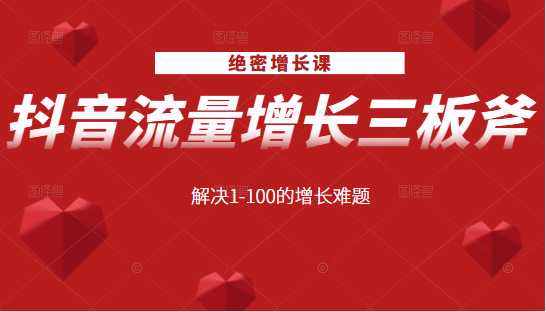图片[1]-绝密增长课：抖音流量增长三板斧，解决1-100的增长难题 - 中创网-中创网