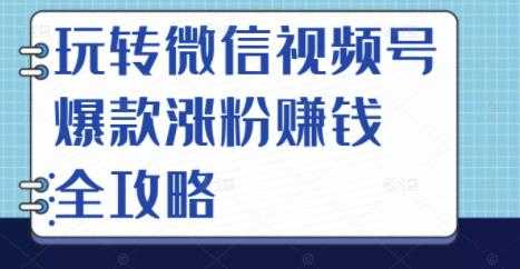 图片[1]-玩转微信视频号爆款涨粉赚钱全攻略，让你快速抓住流量风口，收获红利财富 - 中创网-中创网
