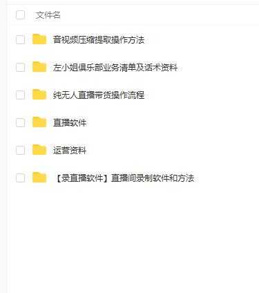 左小姐-直播带货俱乐部十三行、无人直播，全套教程附：工具、文档、话术资料 - 中创网-中创网