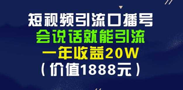 安妈·短视频引流口播号，会说话就能引流，一年收益20W（价值1888元） - 中创网-中创网