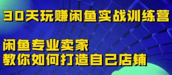 图片[1]-《30天玩赚闲鱼实战训练营》闲鱼专业卖家教你如何打造自己店铺 - 中创网-中创网