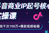 抖音爆款商业IP起号核心实操课：带你玩转算法，流量，内容，架构，变现 - 中创网-中创网