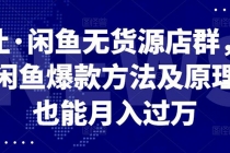 闲鱼无货源店群，掌握闲鱼爆款方法快速出单，轻松月入10000+ - 中创网-中创网