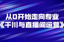 从0开始走向专业《千川与直播间运营》93节视频课程 - 中创网-中创网