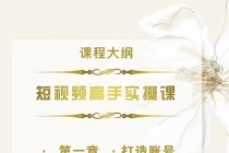 短视频高手实操课：从入门到精通，账号+运营+直播，应有尽有！ - 中创网-中创网