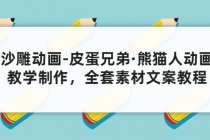 沙雕动画-皮蛋兄弟·熊猫人动画教学制作，全套素材文案教程分享！ - 中创网-中创网