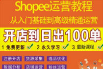 shopee运营教程：从入门基础到高级精通，开店到日出100单 - 中创网-中创网