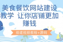 美食餐饮网站建设教学，让你店铺更加赚钱 - 中创网-中创网