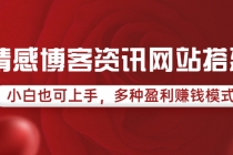 情感博客资讯网站搭建教学，小白也可上手，多种盈利赚钱模式 - 中创网-中创网