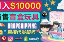Dropshipping+ Shopify推广玩具盲盒赚钱：每单利润率30%, 月赚1万美元以上 - 中创网-中创网