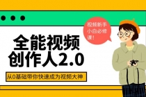 全能视频创作人2.0：短视频拍摄、剪辑、运营导演思维、IP打造，一站式教学 - 中创网-中创网