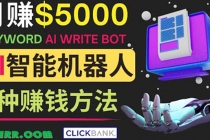 月赚5000美元的网络营销利器，利用Ai写作工具Anyword赚钱的三种途径 - 中创网-中创网