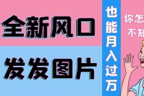 抖音头像号变现0基础教程：全新风口，发发图片也能变现月入10000+ - 中创网-中创网