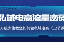 私域电商流量密码：千万级大佬教您如何做私域电商 - 中创网-中创网