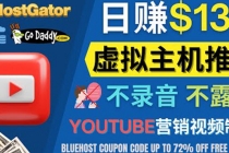 YouTube推广虚拟主机赚钱的方法，无需露脸，无需录音，日赚130美元 - 中创网-中创网