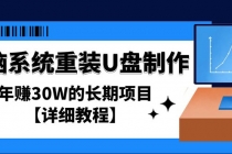 电脑系统重装U盘制作，年赚30W的长期项目【详细教程】 - 中创网-中创网