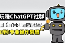 玩赚CGPT社群：听说CGPT可以用来搞钱？从0到1保姆级教程(2月25更新) - 中创网-中创网