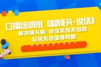 口播培训班《和镜头·说话》 解决镜头前:讲话紧张不自然 忘词不自信等问题 - 中创网-中创网
