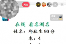 最新抖音爆火的名字测试打分无人直播项目，日赚几百+【打分脚本+详细教程】 - 中创网-中创网