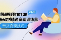 跨境·短视频TIKTOK零基础到精通变现训练营 短视频·独立站·带货变现技巧 - 中创网-中创网