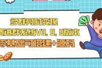 市面卖1288的最新多群同时变现付费进群系统V3.8.5版本(零基础可搭建+源码) - 中创网-中创网