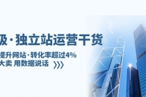 亿级·独立站运营干货：全面提升网站·转化率超过4%，轻松大卖 用数据说话 - 中创网-中创网