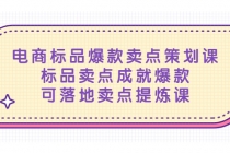 电商标品爆款卖点策划课，标品卖点成就爆款，可落地卖点提炼课 - 中创网-中创网
