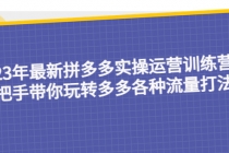 23年最新拼多多实操运营训练营：手把手带你玩转多多各种流量打法！ - 中创网-中创网