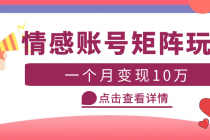 云天情感账号矩阵项目，简单操作，月入10万+可放大 - 中创网-中创网