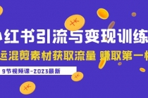 2023小红书引流与变现训练营：搬运混剪素材获取流量 赚取第一桶金 - 中创网-中创网