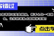 11招带你玩转自媒体，新手小白一看就会，让你快速抢占自媒体流量！ - 中创网-中创网