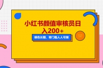 人人能做的小红书美女审核员，每天看帅哥美女就能日入200+外面收费1280 - 中创网-中创网