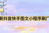 【简单粗暴】收费5980的最新抖音快手小程序掘金 - 中创网-中创网