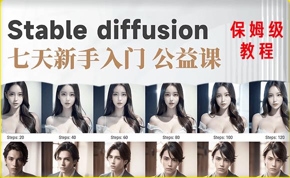 图片[1]-【AI训练营】全网第一个系统的stable diffusion基础课，新手入门必看 - 中创网-中创网