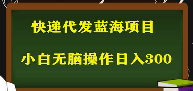 2023最新蓝海快递代发项目，小白零成本照抄也能日入300+ - 中创网-中创网