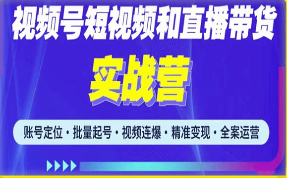 图片[1]-2023最新微信视频号引流和变现全套运营实战课程，小白也能玩转视频号短视频和直播运营 - 中创网-中创网