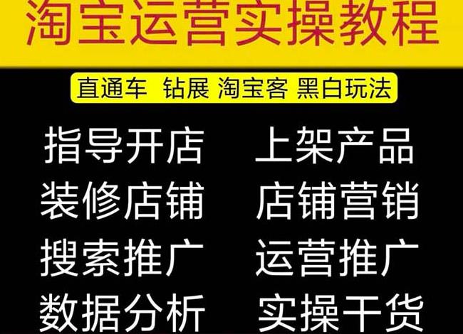 图片[1]-2023淘宝开店教程0基础到高级全套视频网店电商运营培训教学课程 - 中创网-中创网