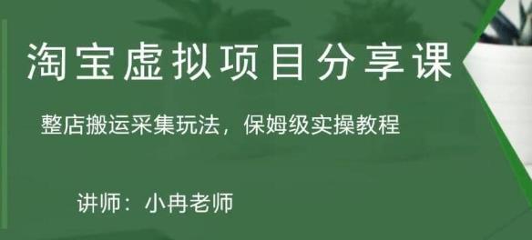 淘宝虚拟整店搬运采集玩法分享课：整店搬运采集玩法，保姆级实操教程 - 中创网-中创网